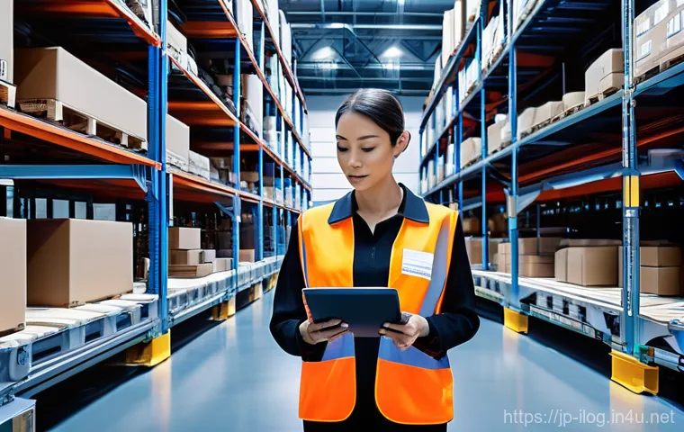 국제물류와 재고 관리 최적화 - **Global Logistics Harmony: Navigating Customs Seamlessly**
    An energetic, modern scene depicting...